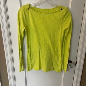 J. Crew Neon Yellow Painter Tee